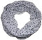 ACC Blumen Damen Loop Schal aus Seide & Baumwolle/Seidenschal (Blümchen weiß)