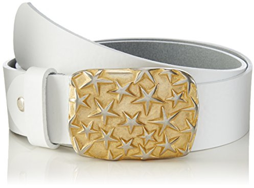 MGM Damen Gürtel Sky of Stars, Gr. 90 cm, Weiß (weiß-gold 11)