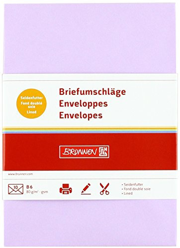 Brunnen 105125660 Briefumschlag Universalpapier, B6, flieder
