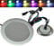 LED Einbauleuchte RGB 0,5Watt Flach I geeignet für Parkett und Laminat I 12Volt I RGB Rot Grün Blau I Matte Front I Silber