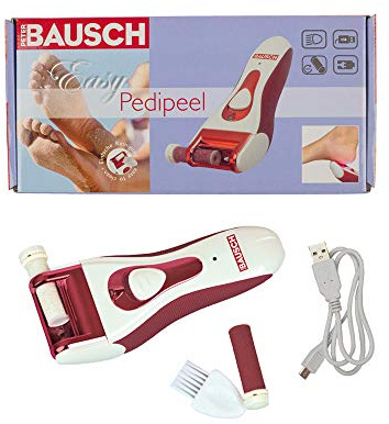 Peter Bausch 0328 - Aufladbares Hornhautschleifgerät EasyPedipeel mit ergonomischem Griff zum Entfernen von Hornhaut