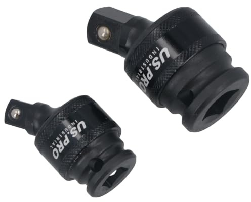 3/8 and 1/2 Drive Impacted Universal Joint UJ Wobble Angle Extension U S Pro
