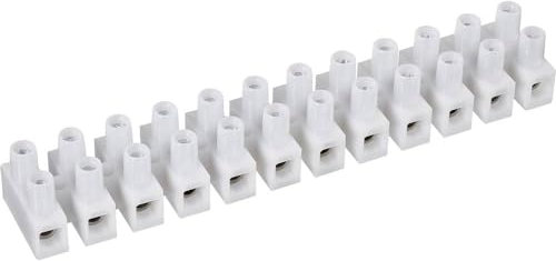 TRU Components L STERKLEMME 12-POLIG Weiss