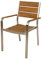 Gravidus 2er Set Stapelstuhl in Teak-Optik