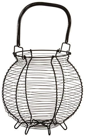 Premier Housewares 0507111 Eierkorb, Eisendraht, schwarz, H 33 x B 21 x T 31 cm