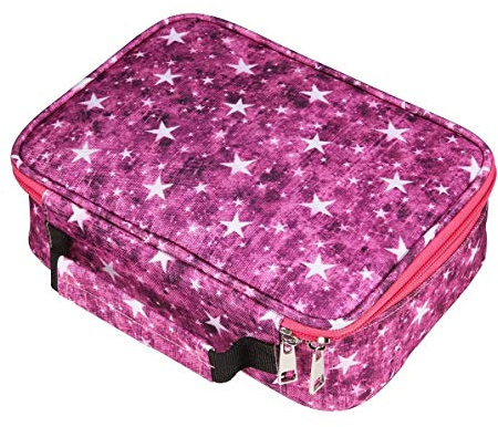 OMALOO 72 slots Federmappe Bleistift-Beutel Buntstifte Mäppchen Federmäppchen Pencil Case federmappe groß Briefpapier Tasche für Studenten und Künstler (Rose Rot)