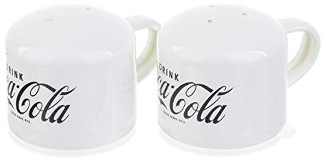 Tablecraft 400800 Salière et poivrière en émail Blanc