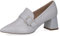 CAPRICE Damen Pumps aus Leder mit Glitzerschnalle, Grau (Lt.Blue Perl), 38 EU