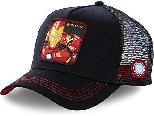 ZFWB Cotton Baseball Cap Men's and Women's Hip hop hat Adjustable Iron Man
