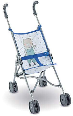 Corolle 9000140730 - Mon Grand Poupon Puppenbuggy blau für alle 36-42cm Babypuppen
