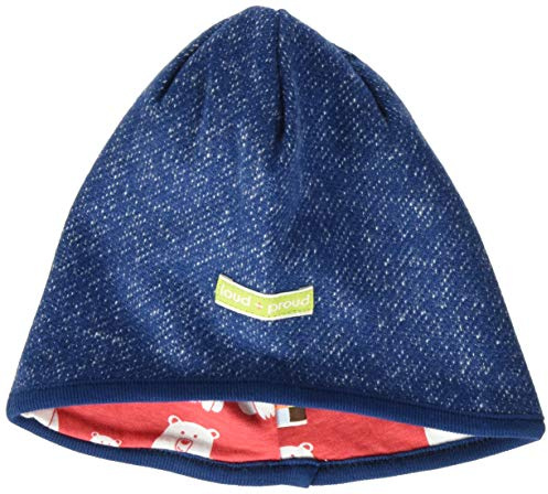 loud + proud Unisex Kinder Wendemütze Melange Strick Beanie-Mütze
