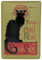 Chat Noir, Paris, geprägtes Blechschild 20 x 30 cm, Retro Kabarett Revue Plakat Metall-Schild Magnet