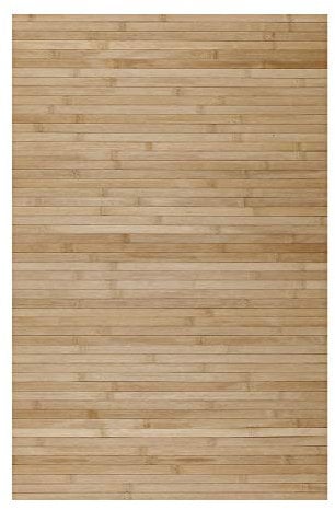 STORESDECO - rutschfeste Natürliche Bambusmatte Ideal für Wohnzimmer, Flur, Bad etc. Dieleneffekt! Erhältlich in Großen Maßen und weiteren Farben | Hellbraun, 80 cm x 150 cm