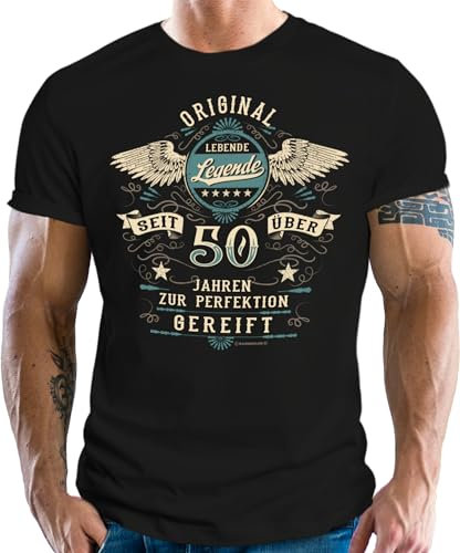 Herren T-Shirt als Geschenk zum 50. Geburtstag - Lebende Legende