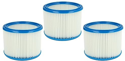 vhbw Filterset 3x Faltenfilter kompatibel mit Stihl SE 161, SE 161 E, SE 50, SE 60, SE 60 C Nass- und Trockensauger - Filter, Patronenfilter