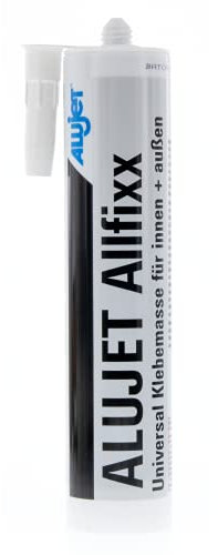 ALUJET Allfixx, Universal Klebemasse - Dichtkleber für innen und außen - Dichtmasse geeignet für Dach und Wand 310 ml