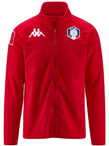 Kappa Unisex 6cento 687b Fz FISI Sport Pullover, rot, L