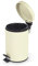 3 Litre Stainless Steel Pedal Bin for Kitchen Bathroom Toilet Rubbish Tray (Cream)