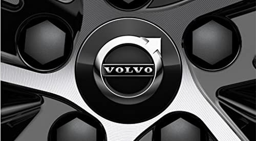 Original Volvo Nabenkappensatz (Schwarz)
