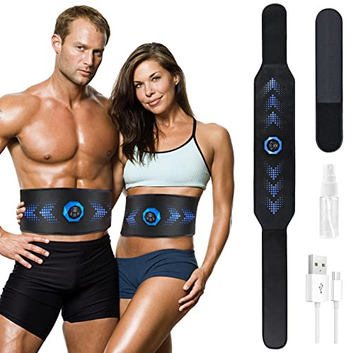 faburo Elettrostimolatore per Addominali, EMS Stimolatore Muscolare per Addominali, Braccia, Gambe, Pancia e Glutei, USB Ricaricabile, 6 modalità e 19 Livelli di Intensità, Attrezzo Fitness Home