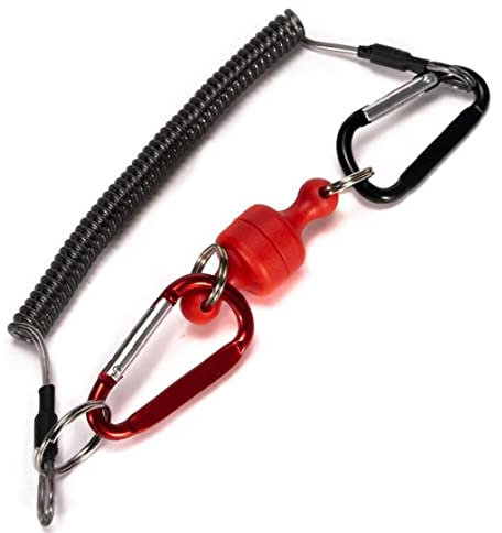 Vepoty Magnetischer Netto -freisetzungshalter, Magnetclip Lanyard Carabiners Net -anschluss Für Fliegenfischereiendienennetz
