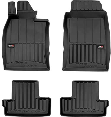 OMAC Gummi Fußmatten kompatibel mit Mini Cooper & One R50 R52 R53 2001-2006 Premium TPE
