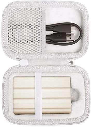 co2CREA Hard Storage Carrying Case for SAMSUNG T7 Shield /T9 Portable Solid State Drives 1TB 2TB 4TB External SSD Hard EVA Shockproof Storage Travel Bag