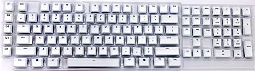 wj Full Set of 109/87 Keycaps Replacement G915/G913/G815/G813 TKL RGB Gaming Mechanical Keyboard (109 Keys White G915)