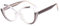 kachawoo Halb randlose Vintage Mode Gläser Rahmen Cat Eye Große rahmenlose blaue Licht Eyewears Elegante Brillen für Frauen 2023 (clear gray frame)