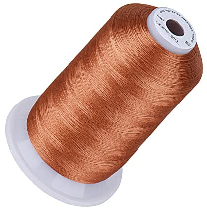Simthread Stickgarn, 5000 m, 40 W, 100 % Polyester, über 170 lebendige Farben, CPSC-zertifiziert, Hochgeschwindigkeitsbewertung, kompatibel mit Brother, Singer, Janome und mehr, helles Kupfer S013
