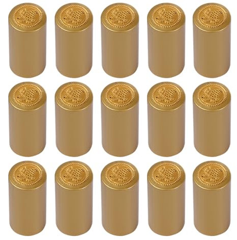 Nuobesty Lot de 100 capsules de bouteille de vin thermo-rétractables pour bouteille de vin