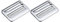 QUARKZMAN Metallo Scale Fibbia G-Gancio Fibbia Regolatore Scivolare Fibbia, 2pz 32mm(1-1/4) Larghezza Interna per Fettuccia Cinturino Zaino, Argento Tono