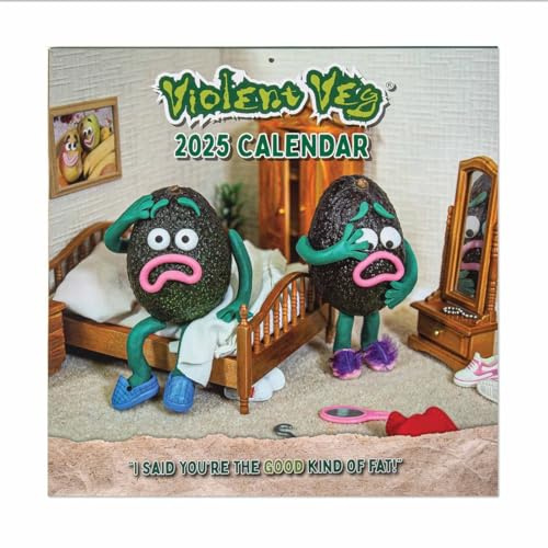 Violent Veg Wandkalender 2025, quadratisch