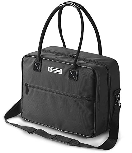 Kemier Makeup Tasche Professionelle Schminktasche Kosmetiktasche Organizer Makeup Kulturbeutel Kosmetikbeutel Cosmetic Reise Travel Beauty Case Bag Damen Groß Wasserdicht Schwarz