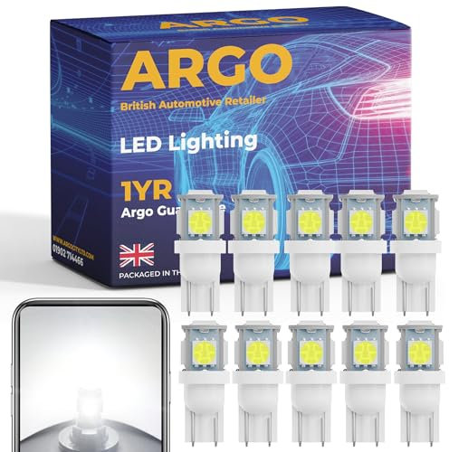 Argo 501 Led Bulbs 5 Smd Xenon White Car Light Bulbs Car Interior Upgrade Number Plate Light Map Dome Courtesy Van Capless Wedge 194 168 T10 W5w Bulb Led Side Light Bulb 12v