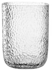 LEONARDO HOME Martello Windlicht • 1 Stück • gehämmertes Windlicht • dekorative Lichtakzente • strukturierte Oberfläche • harmonisches Raumlicht • modernes Designobjekt • Höhe 21 cm • klar • 047097