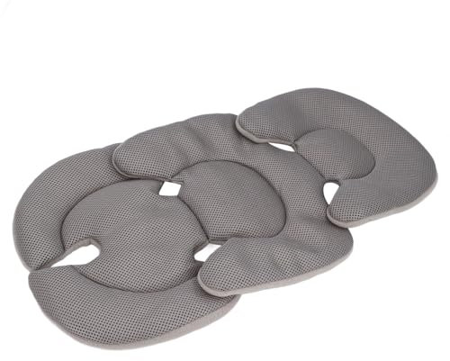 Stubenwagen-Einsatzpolster, Kinderwagen-Einlage, Körperstütze, Bequem, Multifunktional, Atmungsaktiv, für Auto-Hochstuhl (GREY)