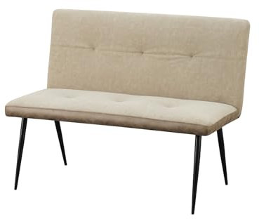 HTI living 2-Sitzer Bank Antikbraun/Taupe Joschka Küchenbank Sitzbank