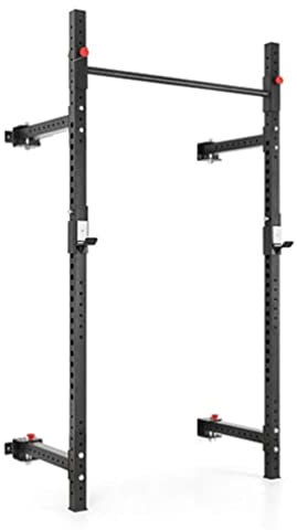 HAVVMK Gegen die Wand Squat Rack Power Rack Faltbare Krafttraining Langhantel Rack Home Gym Fitness Parallel Bar Workout Workout