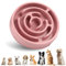 SUOXU Slow Feeder Dog Bowl Non Slip Slow Eating Interactive Fun Puzzle Pet Bowl Feeding Bowls,Bloat Stop Dog Food Bowl for Small Medium Size Dogs Cats