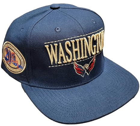Mitchell & Ness NHL Washington Capitals The City Snapback Hat Cap Navy, Marineblau, Einheitsgröße