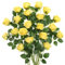 JUSTOYOU 20 PCS Gelbe Rose künstliche Blume, Seide blühende Rose mit Stiel, künstliche Rose Bouquet Realistische Blume für Home Table Office Party Hochzeit Garten Arrangements(gelb)