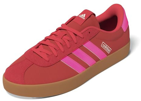 adidas Femme VL Court 3.0 Shoes Chaussures, Semi Lucid Red/Lucid Pink/Core White, 39 1/3 EU