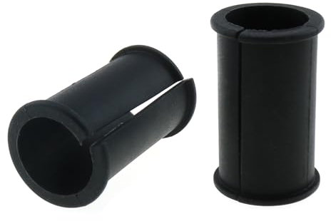 LUORNG 2PCS 44mm/1.73inch Black Gun Mic Rubber Gasket Microphone Shock Mount Washer Microphone Sleeve Washer for Sony Camcorder Rode NTG SennheiserMKH Gun Mic FX3FS7 FX6 FX8 FX9