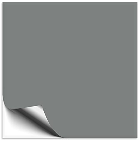 100 Stück Fliesenaufkleber 10x10 cm grau matt | Selbstklebende Fliesenfolie für Küche & Bad, mit Aufkleber Fliesen einfach überkleben