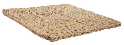 Milisten Strohgewebtes Yoga Bodenkissen Quadratisch 40x40cm Bodensitzkissen Aus Natürlichem Stroh Für Wohnzimmer Yogaraum Und Büro Langlebig Und Atmungsaktiv