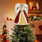 Cime d'Arbre De Noël Ange - Topper Sapin 30cm - Décoration Traditionnel avec Ailes