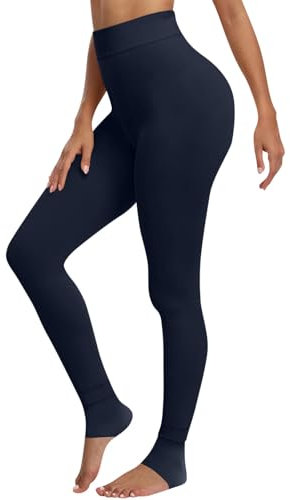 Thermohose Thermo Leggings Damen Transparent Strumpfhose Gefüttert Große Größen Thermo Strumpfhose Damen Steghose Schwarz Strickleggings Gelbe Strumpfhose Damen(#02 Dark Blue,Einheitsgröße)