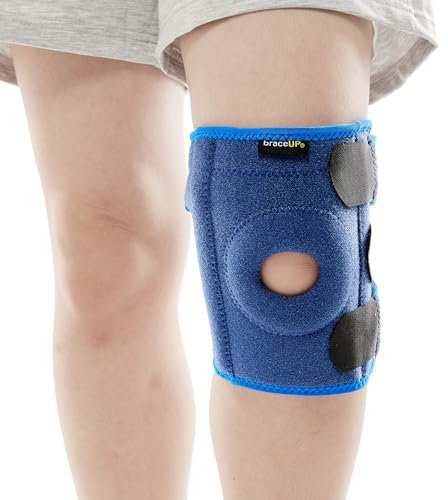 BraceUP Kniebandage für Kinder – Jugend-Kniestütze zur Schmerzlinderung, Knieschiene für Jungen und Mädchen, in kleiner Größe (S)