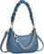 BAFMSREG Handtasche Damen Crossbody Bag & Retro Hobo Schultertasche,PU-Leder Umhängetasche Damen Klein für Party, Dating, Shopping (Blau)